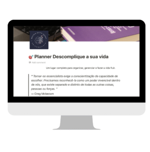 Planner Descomplique a sua vida